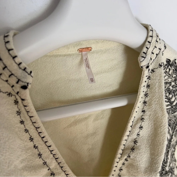 Free People Temecula Blouse / Ivory Combo size  XS - Picture 9 of 12